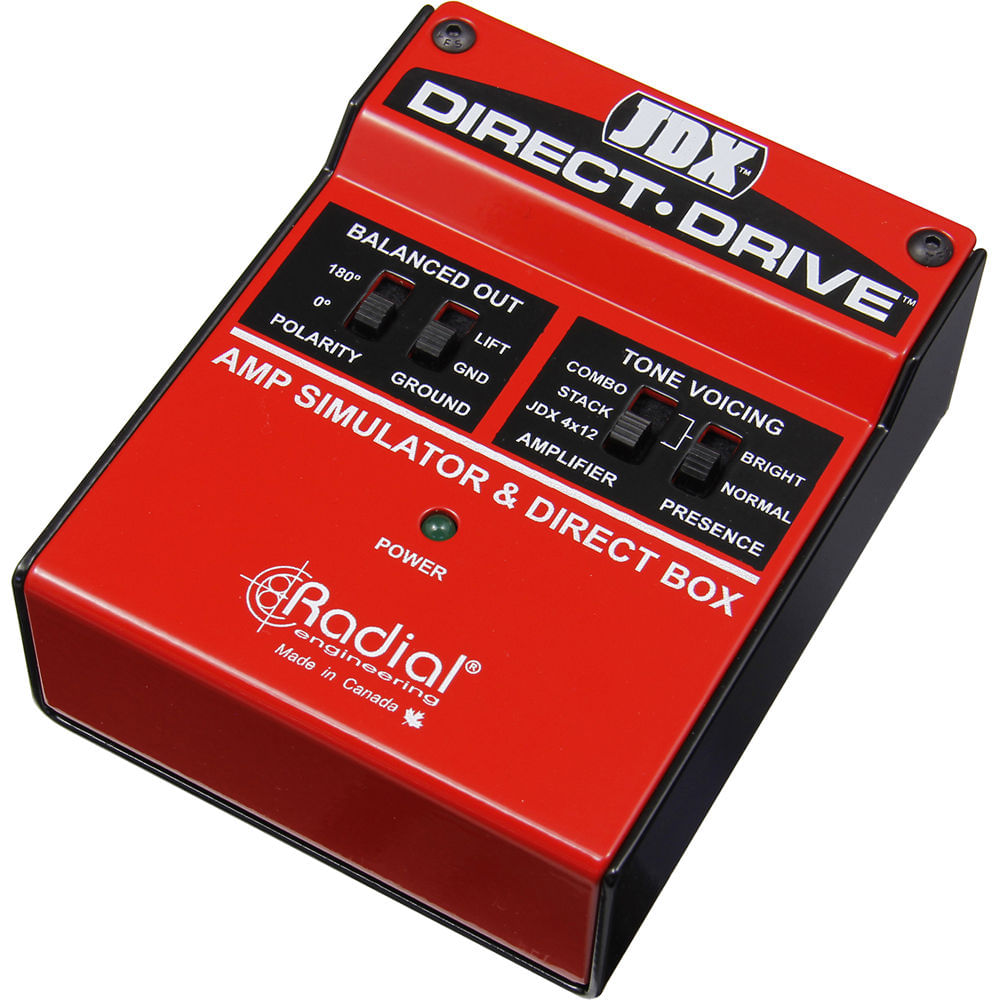 Simulador de Amplificador y Caja DI Radial Engineering JDX - Pedal con Configuraciones de Combo, Sta 1239908-REG Simulador de Amplificador y Caja DI Radial Engineering JDX - Pedal con Configuraciones de Combo, Sta 1239908-REG