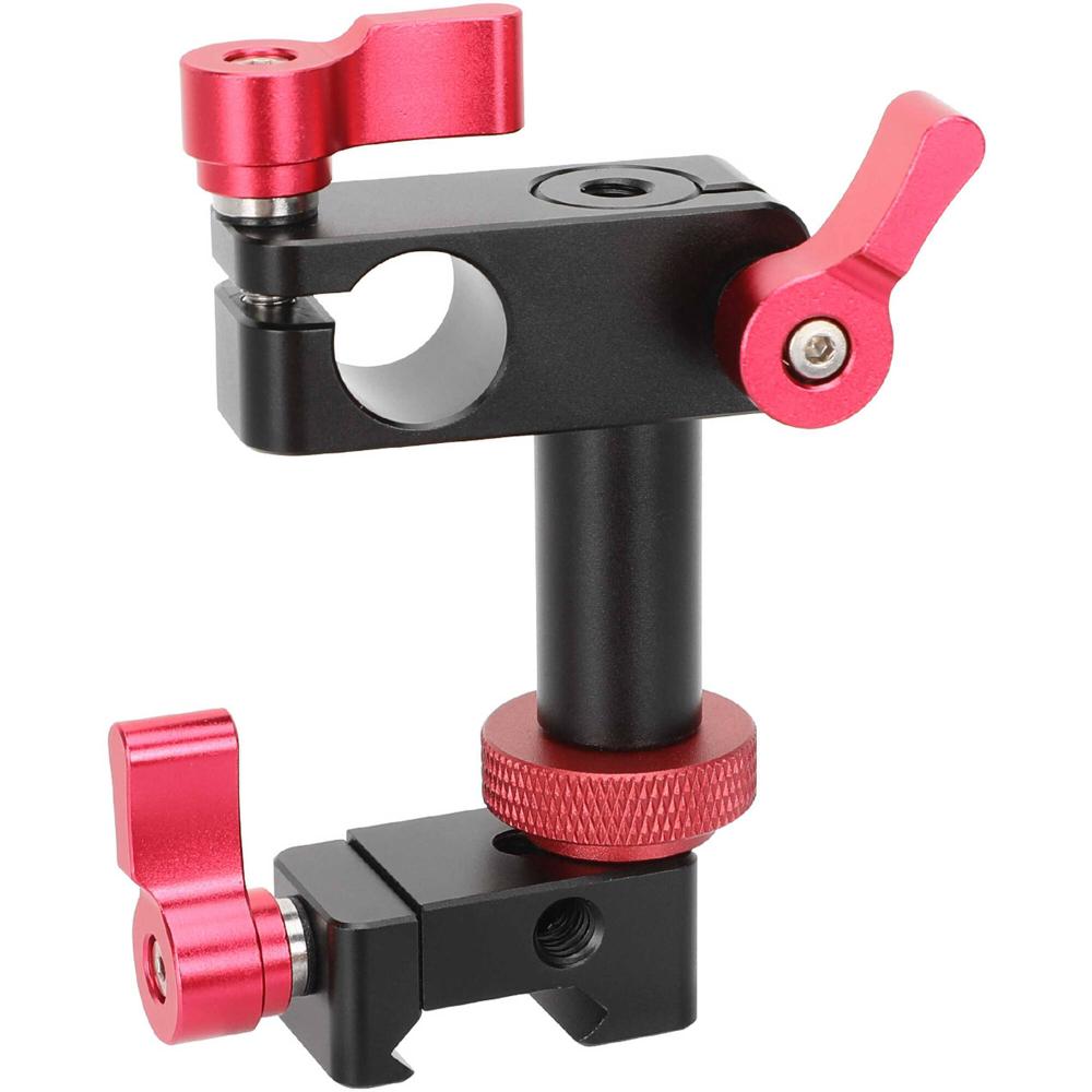 Adaptador de Abrazadera Rotativa de 15mm a Riel NATO CAMVATE (Con Tornillos de Mariposa Rojos) 1829066-REG Adaptador de Abrazadera Rotativa de 15mm a Riel NATO CAMVATE (Con Tornillos de Mariposa Rojos) 1829066-REG