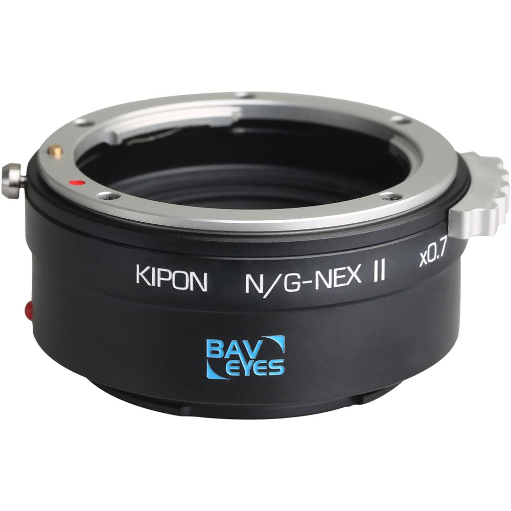 Adaptador de Montura de Lente KIPON Baveyes 0.7x Mark 2 para Nikon F-Mount, Lente Tipo G a Cámara So 1495636-REG Adaptador de Montura de Lente KIPON Baveyes 0.7x Mark 2 para Nikon F-Mount, Lente Tipo G a Cámara So 1495636-REG