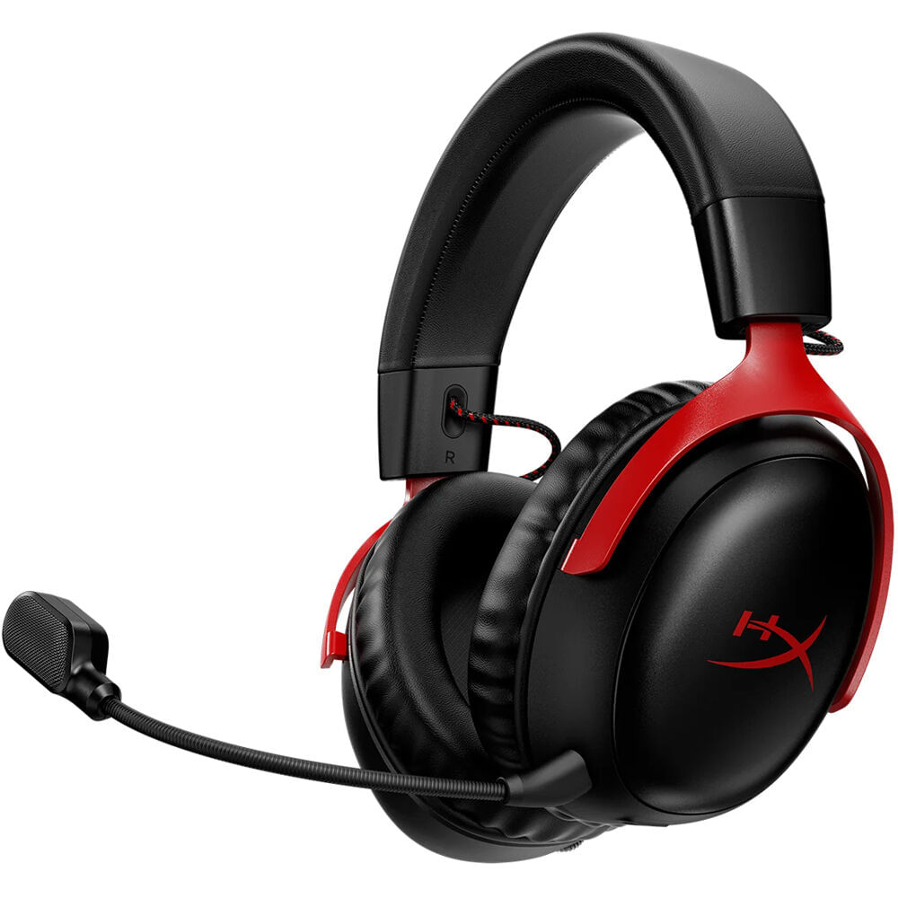 Auriculares Gaming Inalámbricos HyperX Cloud III (Negro/Rojo) - Drivers de 53mm, Audio Espacial DTS, 1790642-REG Auriculares Gaming Inalámbricos HyperX Cloud III (Negro/Rojo) - Drivers de 53mm, Audio Espacial DTS, 1790642-REG
