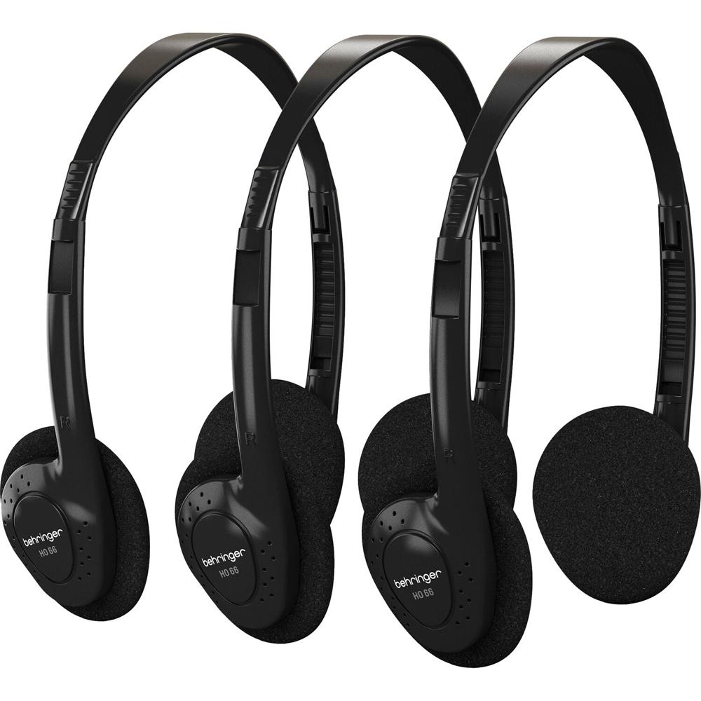 Auriculares Estéreo Behringer HO 66 On-Ear (Paquete de 3) - Auriculares Versátiles y Económicos, Cóm 1821152-REG Auriculares Estéreo Behringer HO 66 On-Ear (Paquete de 3) - Auriculares Versátiles y Económicos, Cóm 1821152-REG