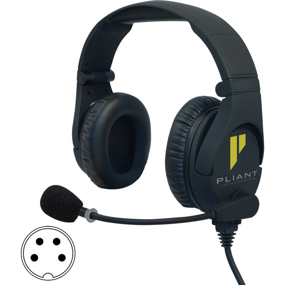 Auriculares Electret Pliant Technologies SmartBoom PRO Dual-Ear (XLR Femenino 4-Pin) con Micrófono G 1807037-REG Auriculares Electret Pliant Technologies SmartBoom PRO Dual-Ear (XLR Femenino 4-Pin) con Micrófono G 1807037-REG