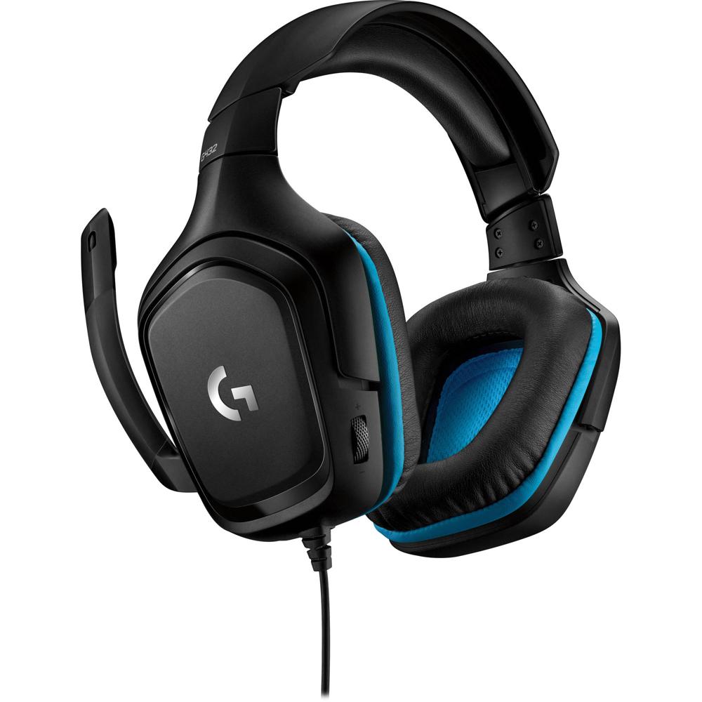 Auriculares Gaming Logitech G G432 con Sonido Virtual 7.1, Drivers de 50mm, Micrófono Boom Integrado 1456196-REG Auriculares Gaming Logitech G G432 con Sonido Virtual 7.1, Drivers de 50mm, Micrófono Boom Integrado 1456196-REG