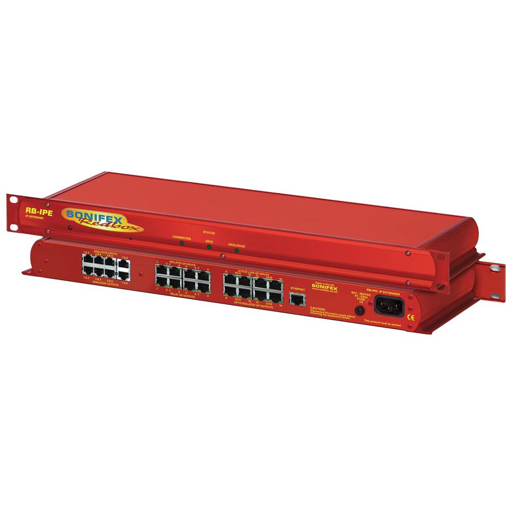 Sonifex IP Extender para Señales de Control Analógico GPIO (1 RU) - 16 Entradas y Salidas GPIO, Cone 1738398-REG Sonifex IP Extender para Señales de Control Analógico GPIO (1 RU) - 16 Entradas y Salidas GPIO, Cone 1738398-REG