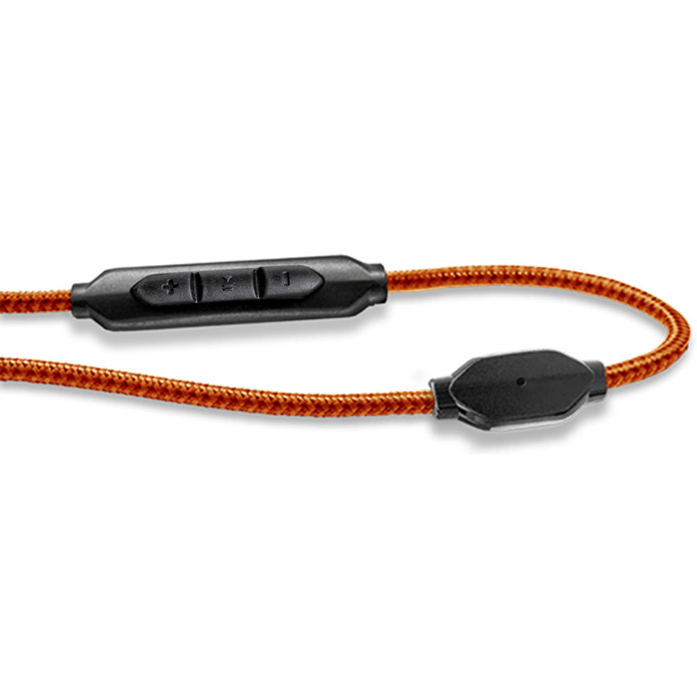 V-MODA Cable SpeakEasy de 3 Botones con Micrófono y Control Remoto (Naranja) - Cable de Kevlar Refor 1197943-REG V-MODA Cable SpeakEasy de 3 Botones con Micrófono y Control Remoto (Naranja) - Cable de Kevlar Refor 1197943-REG