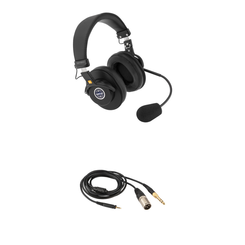 Kit de Auriculares de Comunicación de Doble Cara Senal SMH-1020CH2 con Cable Y de 3.5mm TRS Masculin 1780266-REG Kit de Auriculares de Comunicación de Doble Cara Senal SMH-1020CH2 con Cable Y de 3.5mm TRS Masculin 1780266-REG