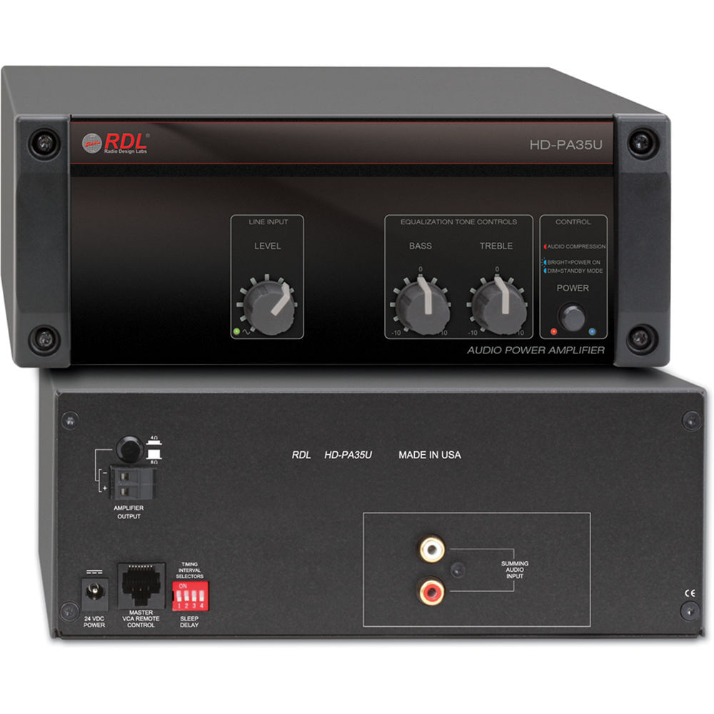 Amplificador de Potencia RDL HD-PA35U 35W de Entrada Única 1066021-REG Amplificador de Potencia RDL HD-PA35U 35W de Entrada Única 1066021-REG