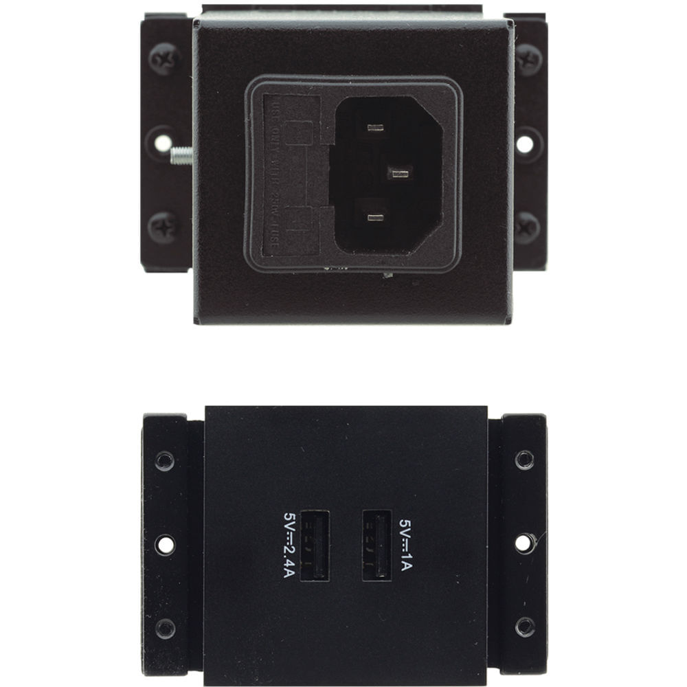 Kramer Módulo de Soporte con Doble Toma USB-A para Carga de 2 Teléfonos o 1 Teléfono + 1 Tableta, Us 1467758-REG Kramer Módulo de Soporte con Doble Toma USB-A para Carga de 2 Teléfonos o 1 Teléfono + 1 Tableta, Us 1467758-REG