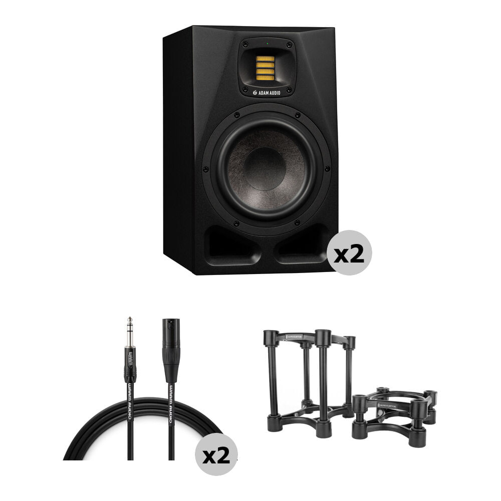 Kit de Valor de Monitores Activos Adam Professional Audio A7V 130W de 7 Kit de Valor de Monitores Activos Adam Professional Audio A7V 130W de 7