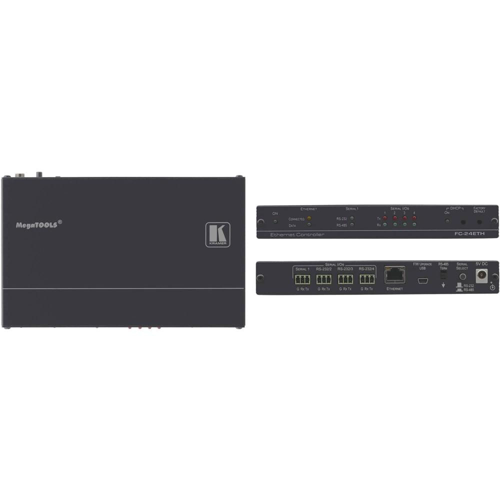 Kramer Gateway de Control Serial de 4 Puertos: RS-485/RS-232, 3 Puertos RS-232, Ethernet, Páginas We 1458491-REG Kramer Gateway de Control Serial de 4 Puertos: RS-485/RS-232, 3 Puertos RS-232, Ethernet, Páginas We 1458491-REG