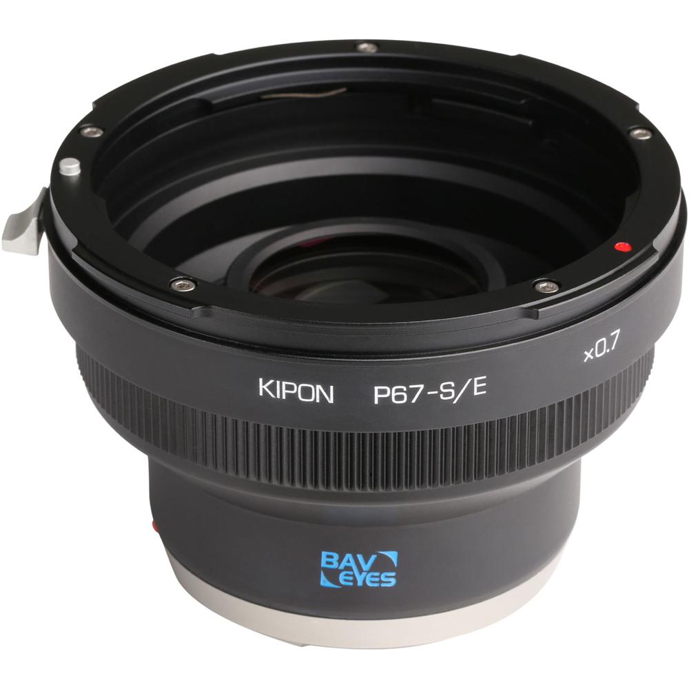 Adaptador KIPON Baveyes 0.7x para Lente Pentax 6x7 a Cámara Sony-E - Compensación de Factor de Recor 1455808-REG Adaptador KIPON Baveyes 0.7x para Lente Pentax 6x7 a Cámara Sony-E - Compensación de Factor de Recor 1455808-REG
