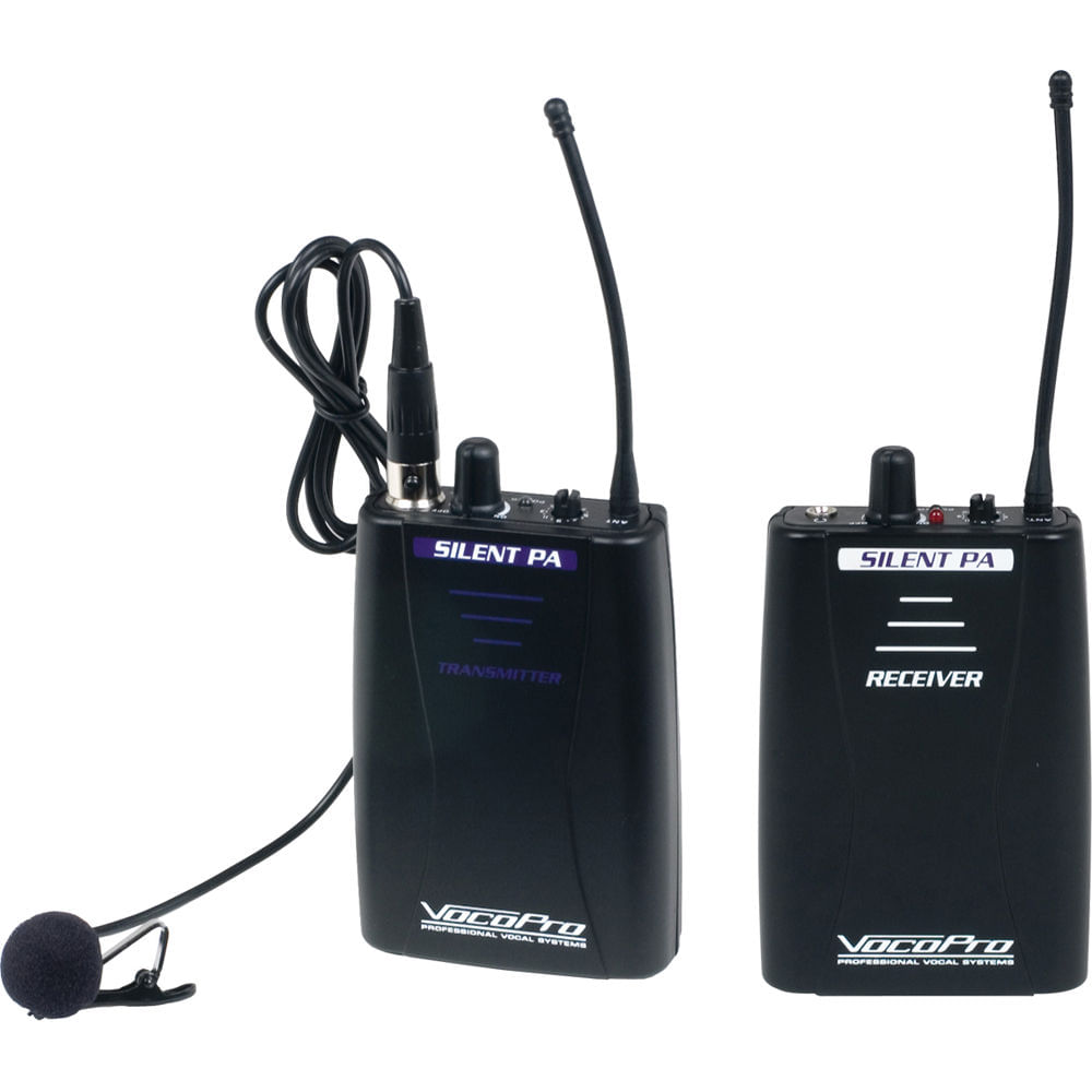 VocoPro SilentPA-PORTABLE: Sistema de Audio Inalámbrico con Micrófono Lavalier, Transmisor y Recepto 1187751-REG VocoPro SilentPA-PORTABLE: Sistema de Audio Inalámbrico con Micrófono Lavalier, Transmisor y Recepto 1187751-REG