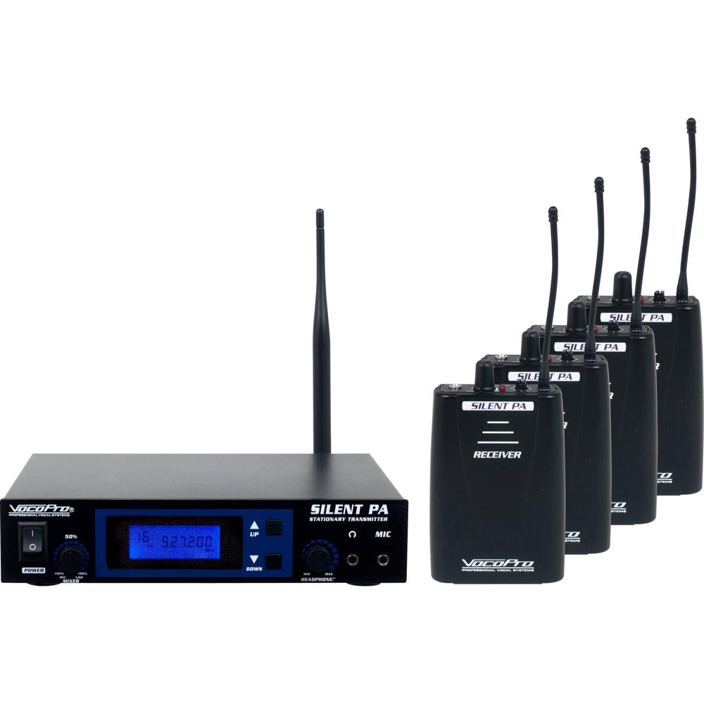 VocoPro SilentPA-PRACTICE 16-Channel UHF Wireless Audio Broadcast System with Stationary Transmitter 1187745-REG VocoPro SilentPA-PRACTICE 16-Channel UHF Wireless Audio Broadcast System with Stationary Transmitter 1187745-REG