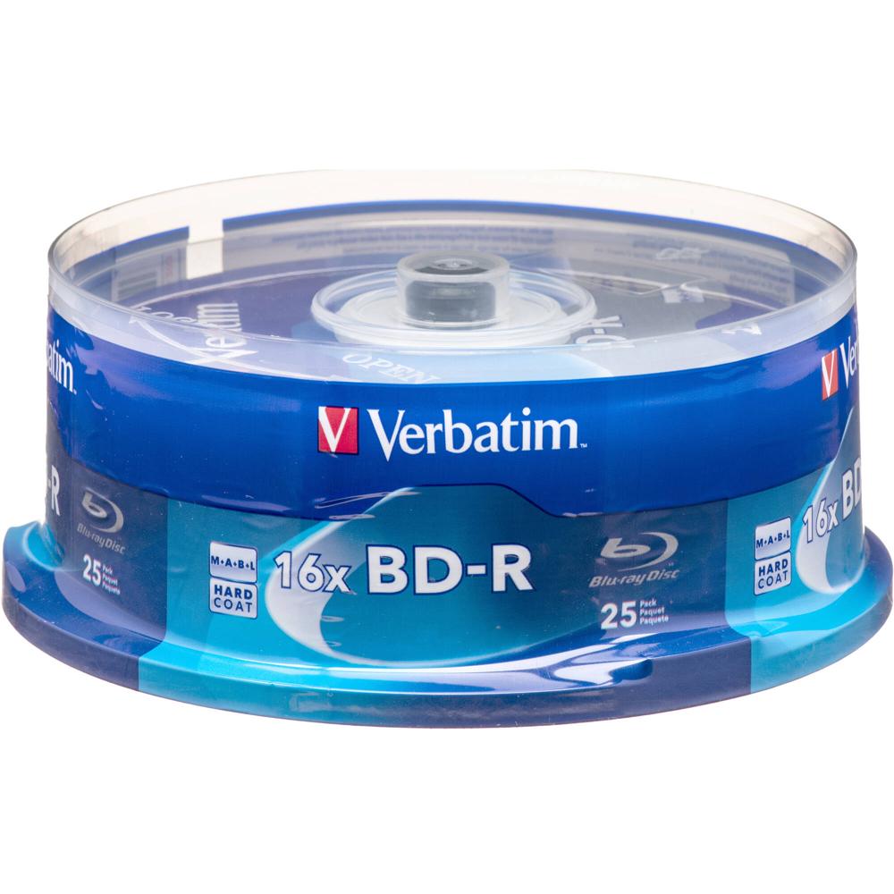 Verbatim BD-R Blu-Ray 25GB 16x (Paquete de 25) - Hasta 16x de Velocidad de Escritura, Más de Dos Hor 741448-REG Verbatim BD-R Blu-Ray 25GB 16x (Paquete de 25) - Hasta 16x de Velocidad de Escritura, Más de Dos Hor 741448-REG