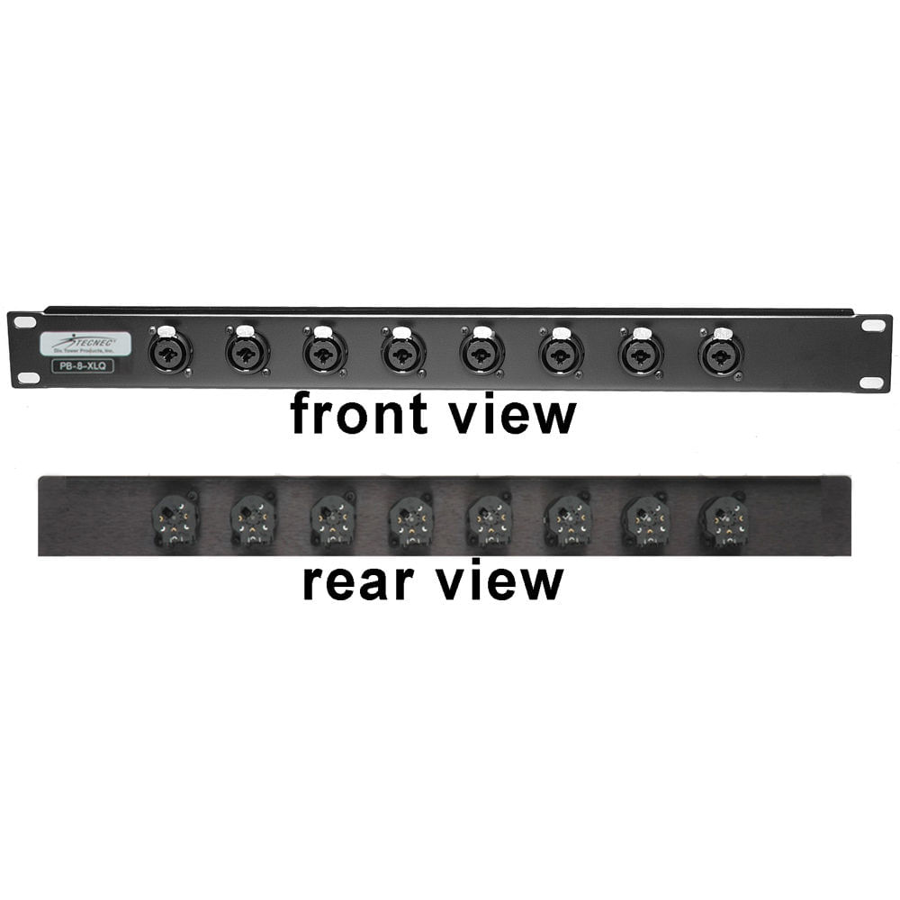 TecNec PB8-XLQ Patch Bay de 8 Canales con Conectores 1/4 TecNec PB8-XLQ Patch Bay de 8 Canales con Conectores 1/4