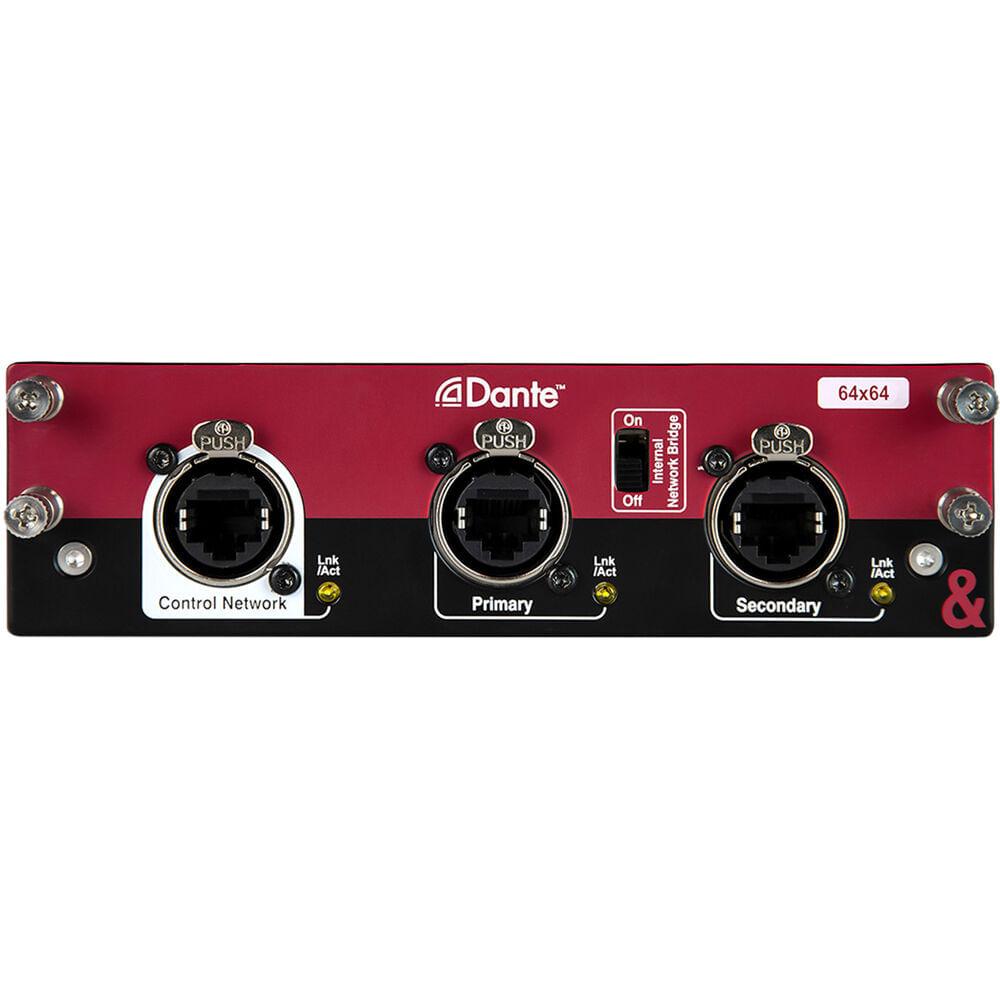 Tarjeta de Red de Audio Allen & Heath Dante 64x64 para Mezcladores dLive y Avantis - 64 Canales I/O, 1691638-REG Tarjeta de Red de Audio Allen & Heath Dante 64x64 para Mezcladores dLive y Avantis - 64 Canales I/O, 1691638-REG