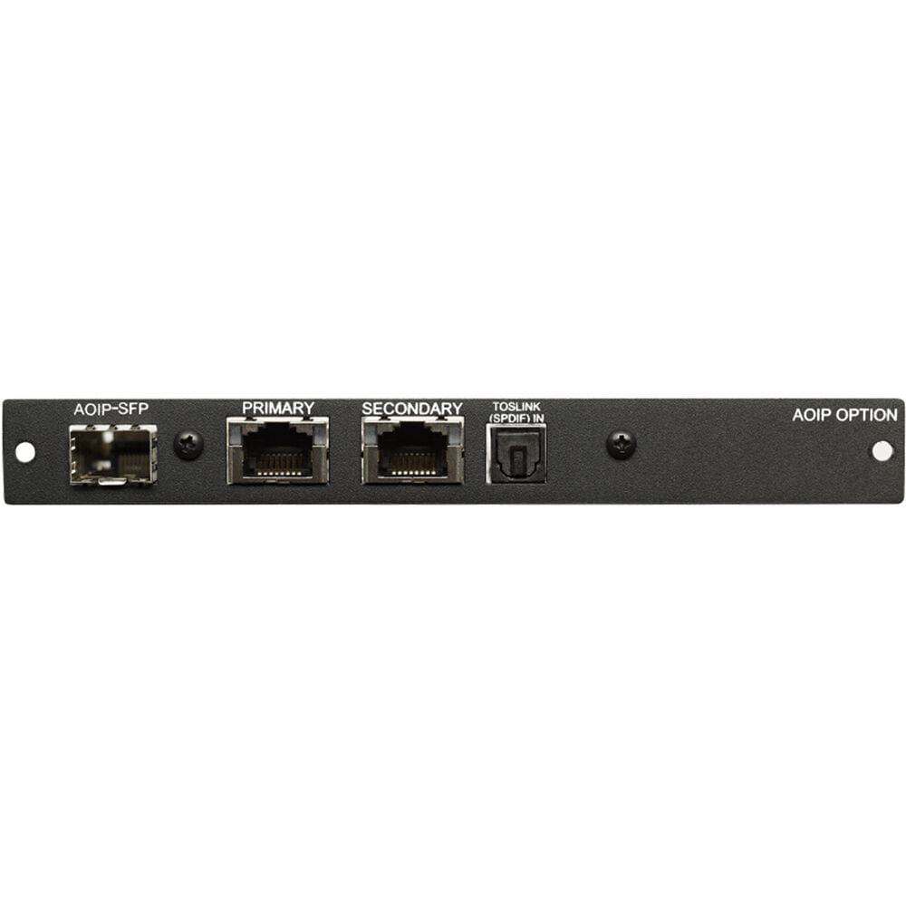 Tarjeta de Hardware Wohler para Entrada DANTE de 64 Canales - Monitoreo, AoIP RJ45 & SFP, Plug and P 1719192-REG Tarjeta de Hardware Wohler para Entrada DANTE de 64 Canales - Monitoreo, AoIP RJ45 & SFP, Plug and P 1719192-REG
