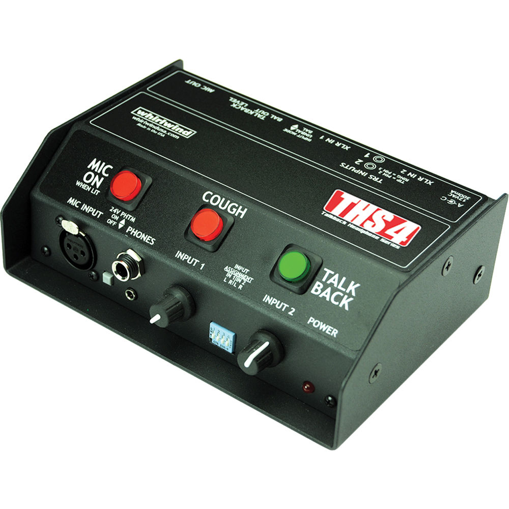 Caja de Auriculares Whirlwind THS 4 con Consola de Anunciador Deportivo y Controles de Volumen Indiv 1110410-REG Caja de Auriculares Whirlwind THS 4 con Consola de Anunciador Deportivo y Controles de Volumen Indiv 1110410-REG