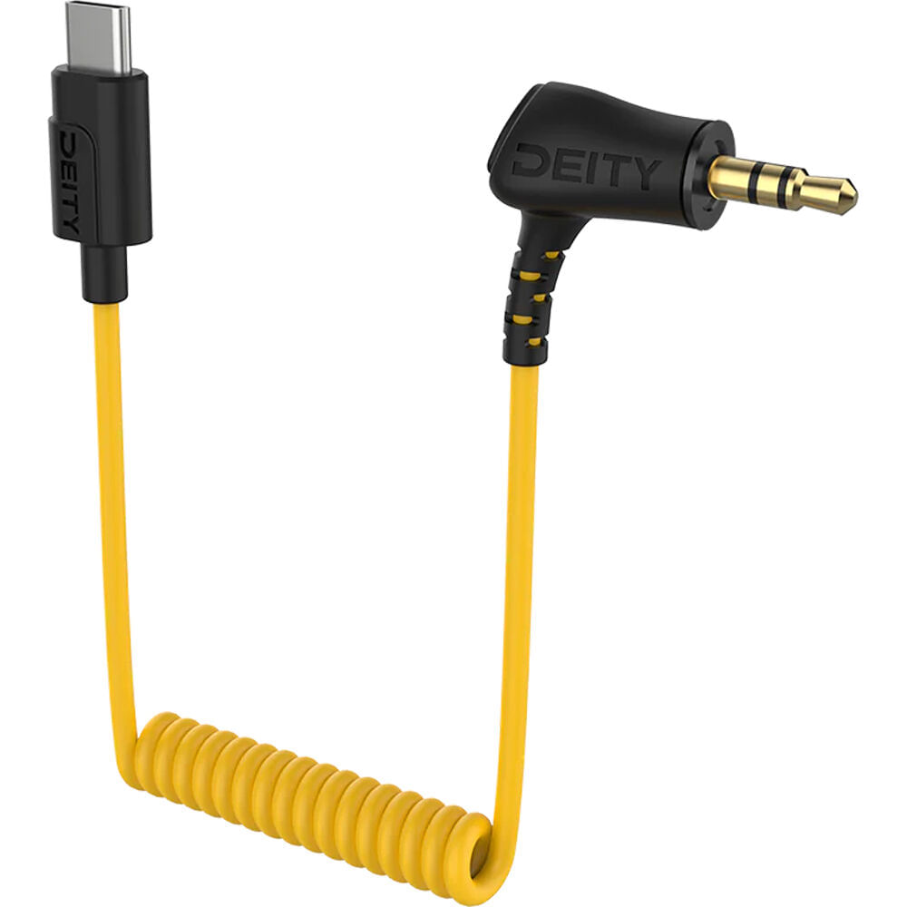 Cable de Audio Enrollado Deity Microphones C21 3.5mm TRS a USB-C - Transmisión de Mic + Timecode, Co 1801251-REG Cable de Audio Enrollado Deity Microphones C21 3.5mm TRS a USB-C - Transmisión de Mic + Timecode, Co 1801251-REG