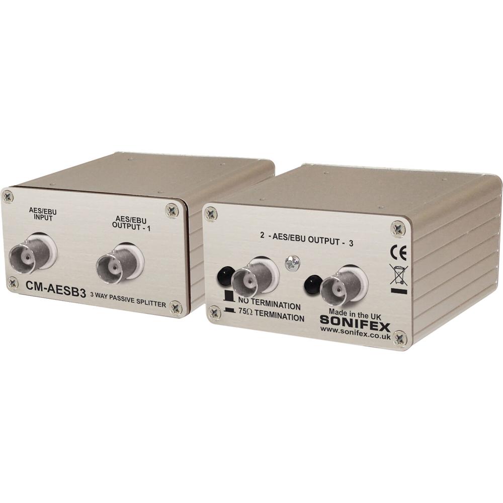 Sonifex CM-AESB3 Divisor Pasivo AES3ID de 3 Vías con Conectores BNC - Divide Fuente de Audio Digital 1738133-REG Sonifex CM-AESB3 Divisor Pasivo AES3ID de 3 Vías con Conectores BNC - Divide Fuente de Audio Digital 1738133-REG