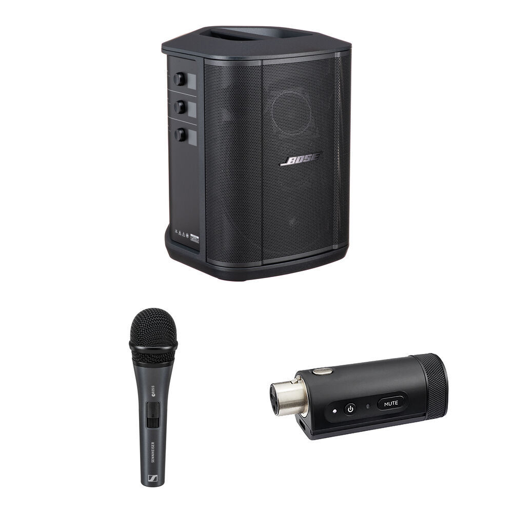 Sistema PA Inalámbrico Bose S1 Pro+ con Micrófono de Mano Sennheiser y Transmisor - Alta Flexibilida 1771175-REG Sistema PA Inalámbrico Bose S1 Pro+ con Micrófono de Mano Sennheiser y Transmisor - Alta Flexibilida 1771175-REG