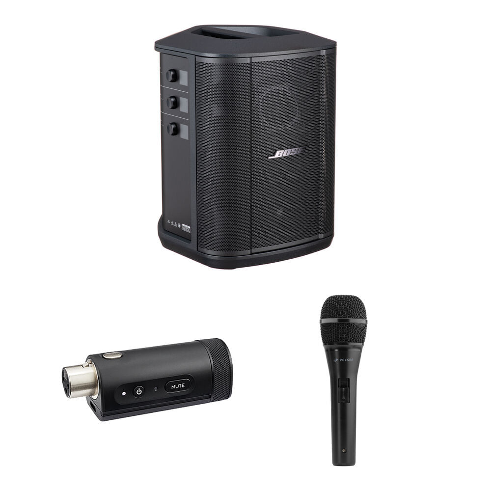 Sistema PA Inalámbrico Bose S1 Pro+ con Transmisor Mic/Line y Micrófono de Mano - Alta Flexibilidad, 1771177-REG Sistema PA Inalámbrico Bose S1 Pro+ con Transmisor Mic/Line y Micrófono de Mano - Alta Flexibilidad, 1771177-REG