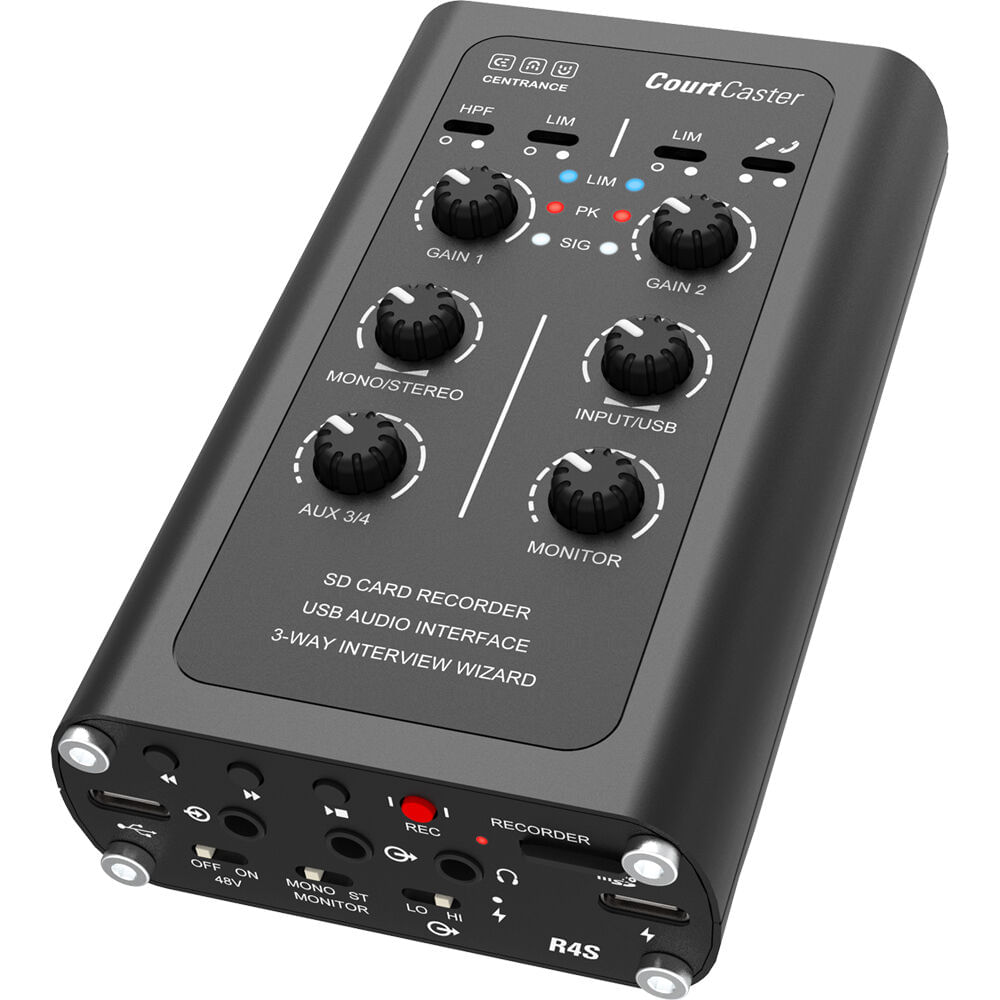 CEntrance CourtCaster: Grabadora Portátil y Interfaz de Audio para Reporteros Judiciales 1795346-REG CEntrance CourtCaster: Grabadora Portátil y Interfaz de Audio para Reporteros Judiciales 1795346-REG