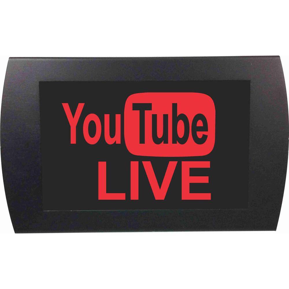 Cartel Indicador YouTube LIVE American Recorder con LEDs (Rojo) 1400570-REG Cartel Indicador YouTube LIVE American Recorder con LEDs (Rojo) 1400570-REG