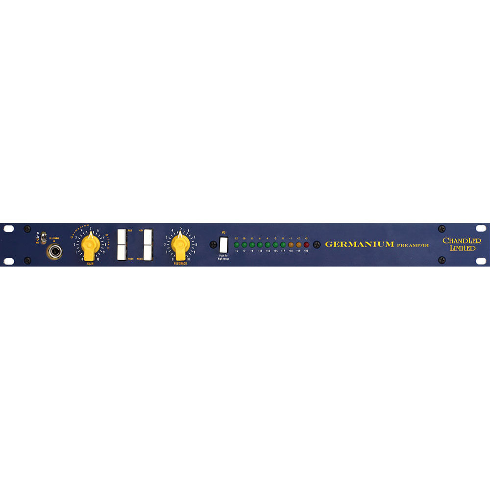 Chandler Germanium Pre Amp/DI - Preamplificador de Micrófono con Transistores de Germanio, Controles 835213-REG Chandler Germanium Pre Amp/DI - Preamplificador de Micrófono con Transistores de Germanio, Controles 835213-REG