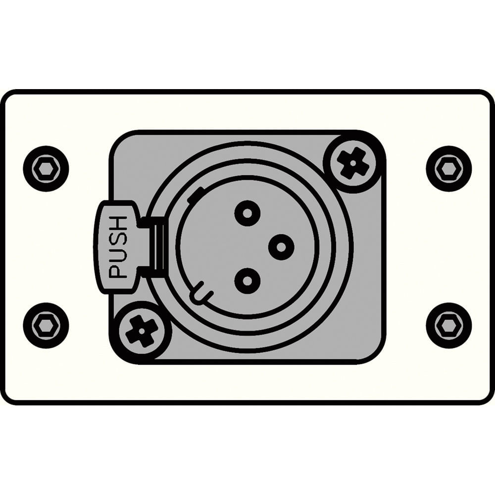 FSR IPS-A611D-WHT Inserto de Audio IPS (Blanco) - XLR Femenino 3 Pines, Diseño Modular, Múltiples Ap 664677-REG FSR IPS-A611D-WHT Inserto de Audio IPS (Blanco) - XLR Femenino 3 Pines, Diseño Modular, Múltiples Ap 664677-REG