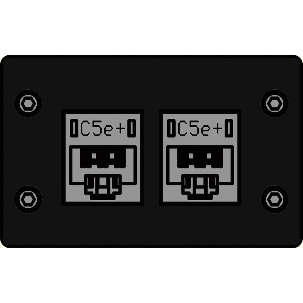 FSR IPS-D720D-BLK Inserto de Voz/Datos IPS (Negro) - (2) Conectores RJ-45 IDC (CAT-5e), Ocupa 2 Espa 665286-REG FSR IPS-D720D-BLK Inserto de Voz/Datos IPS (Negro) - (2) Conectores RJ-45 IDC (CAT-5e), Ocupa 2 Espa 665286-REG