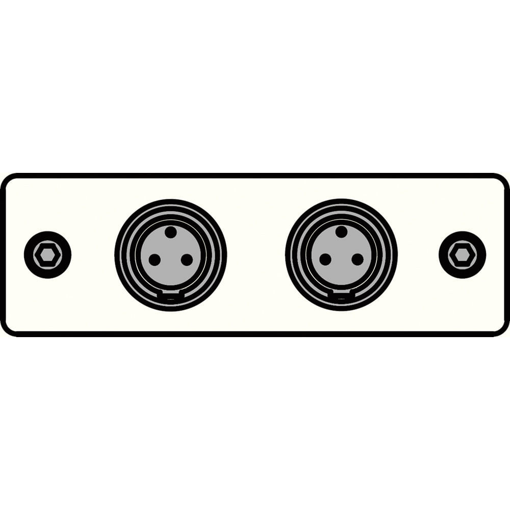 FSR IPS-A620S-WHT - Inserto de Audio IPS (Blanco) con (2) Conectores Mini XLR de 3 Pines, Diseño Mod 664687-REG FSR IPS-A620S-WHT - Inserto de Audio IPS (Blanco) con (2) Conectores Mini XLR de 3 Pines, Diseño Mod 664687-REG