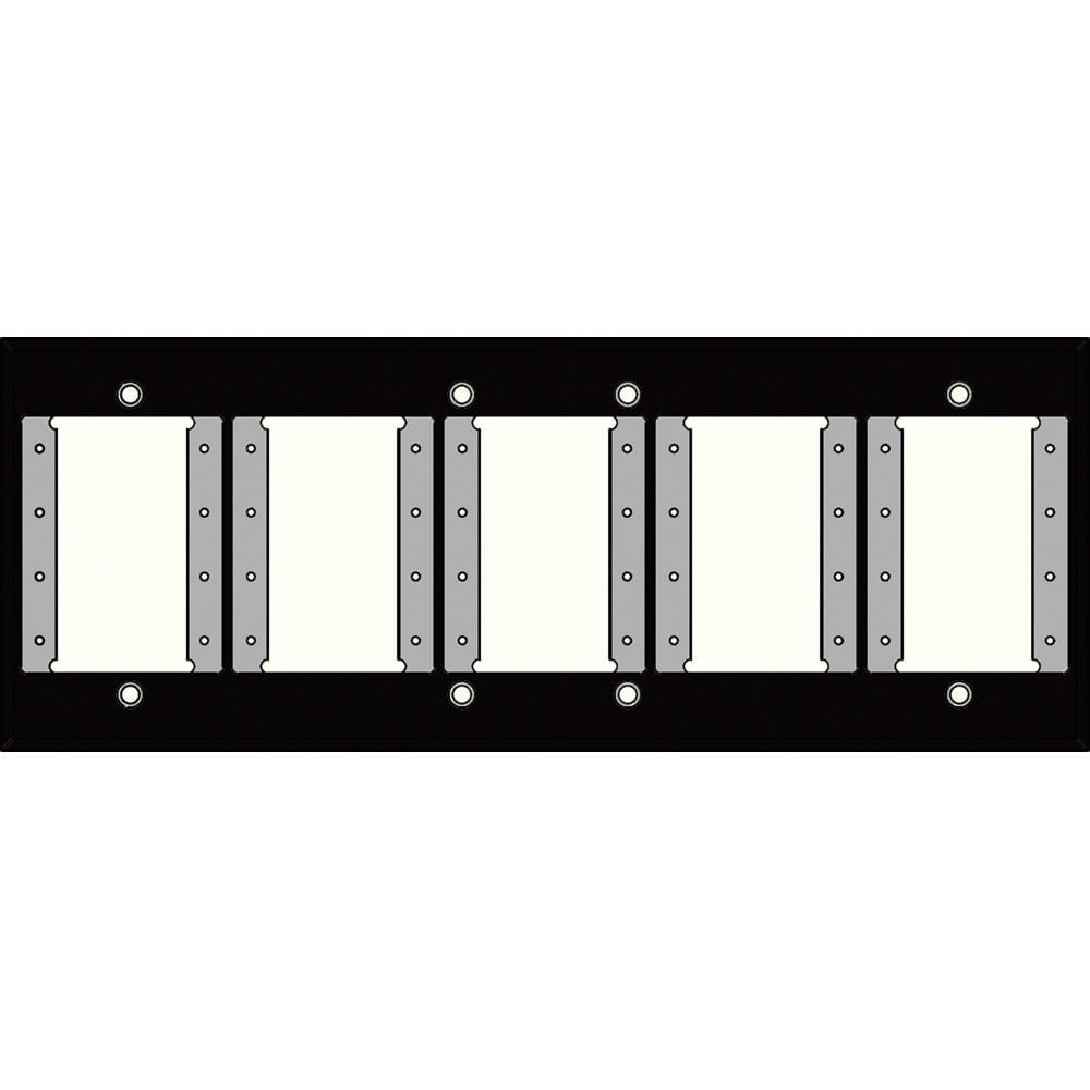 FSR IPS-WP1H-BLK Placa de Pared de 6 Gang (Negra) - 5 Soluciones Inteligentes, Construcción de Alumi 662885-REG FSR IPS-WP1H-BLK Placa de Pared de 6 Gang (Negra) - 5 Soluciones Inteligentes, Construcción de Alumi 662885-REG