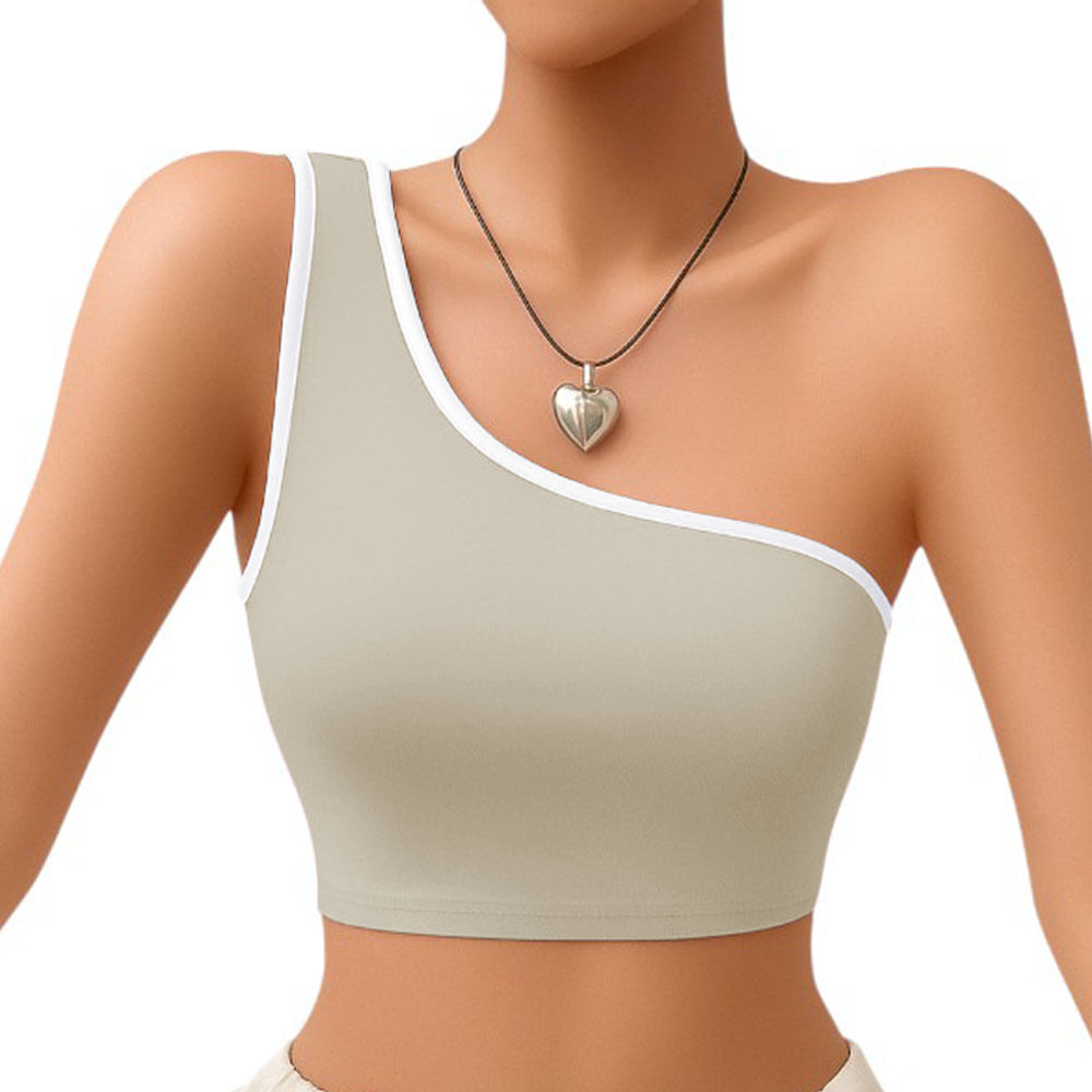 Basico Mujer Top Tarzan Rib Ana Sotluc-9 Color Hueso Talla M Basico Mujer Top Tarzan Rib Ana Sotluc-9 Color Hueso Talla M