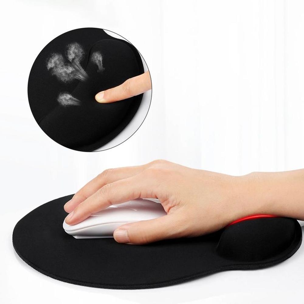 Pad Mouse Ergonómico con Almohadilla de Gel Descansa Muñecas Negro GRIS Pad Mouse Ergonómico con Almohadilla de Gel Descansa Muñecas Negro GRIS