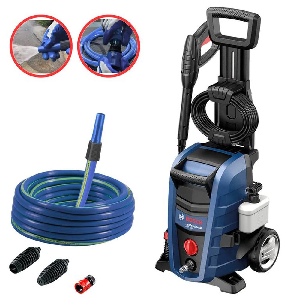 kit Hidrolavadora de Alta Presión 1800 PSI, GHP180 Bosch, manguera 20m