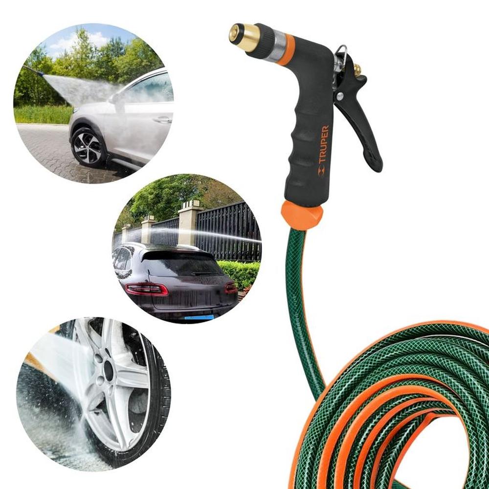 Pistola de agua alta presión manguera 10m de hidrolavadora y jardín