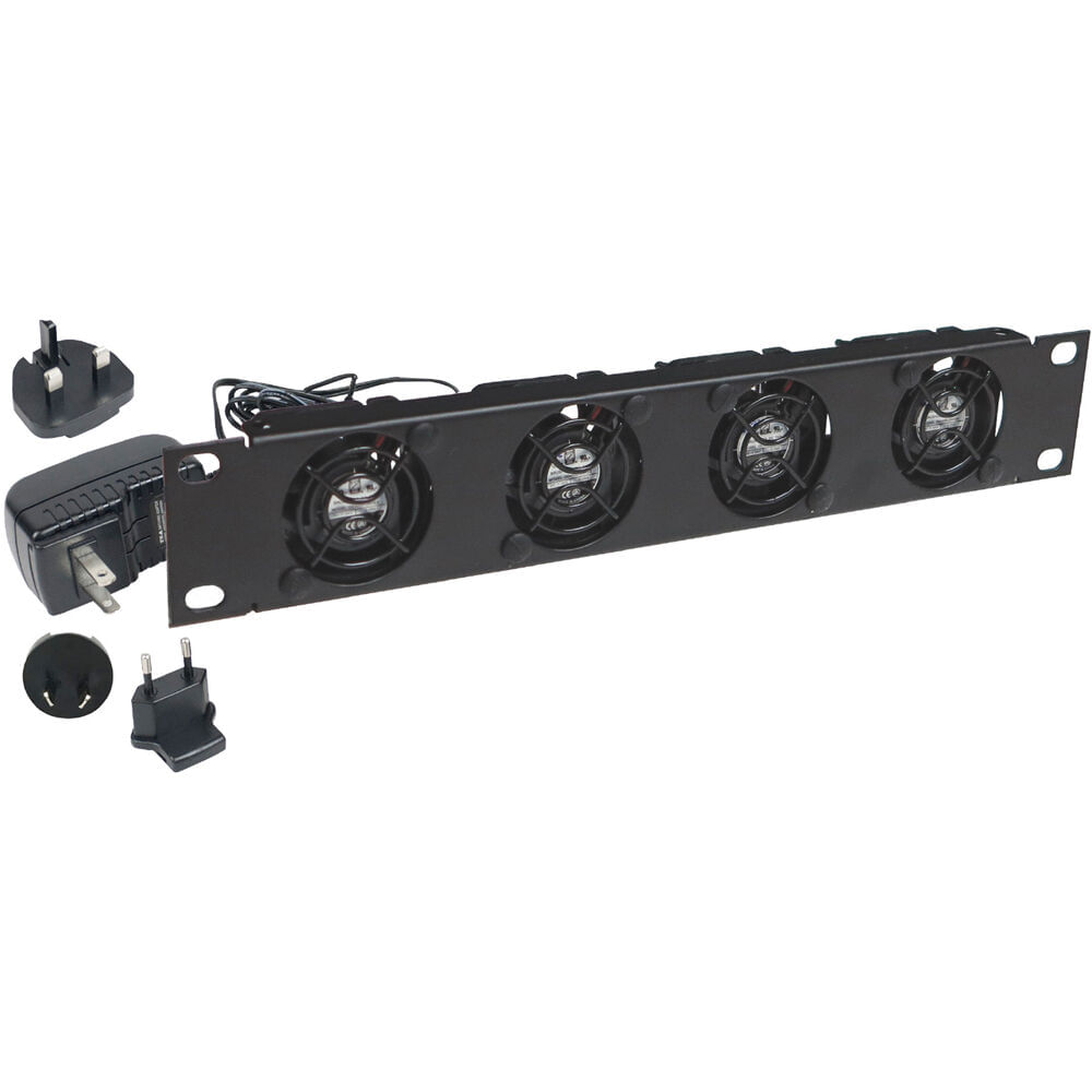 Panel de Ventiladores Lowell Manufacturing FDC4-1HR con 4 Ventiladores para Rack de Media Unidad, In 1466234-REG Panel de Ventiladores Lowell Manufacturing FDC4-1HR con 4 Ventiladores para Rack de Media Unidad, In 1466234-REG