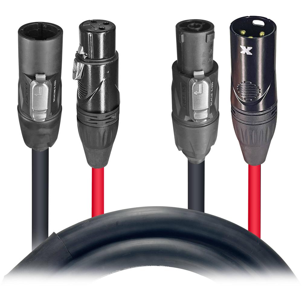 ProX Cable Jumper Dual Powerkon a XLR 3 Pines (6') - 20 AWG x Conductores OFC, Construcción Flexible 1798006-REG ProX Cable Jumper Dual Powerkon a XLR 3 Pines (6') - 20 AWG x Conductores OFC, Construcción Flexible 1798006-REG