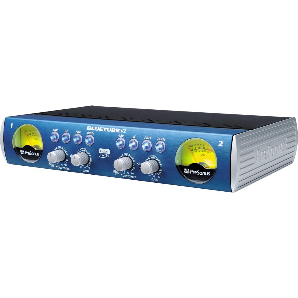 PreSonus BlueTube DP v2 - Preamp de Micrófono/Instrumento de 2 Canales con Válvula 12AX7, Phantom Po 844692-REG PreSonus BlueTube DP v2 - Preamp de Micrófono/Instrumento de 2 Canales con Válvula 12AX7, Phantom Po 844692-REG