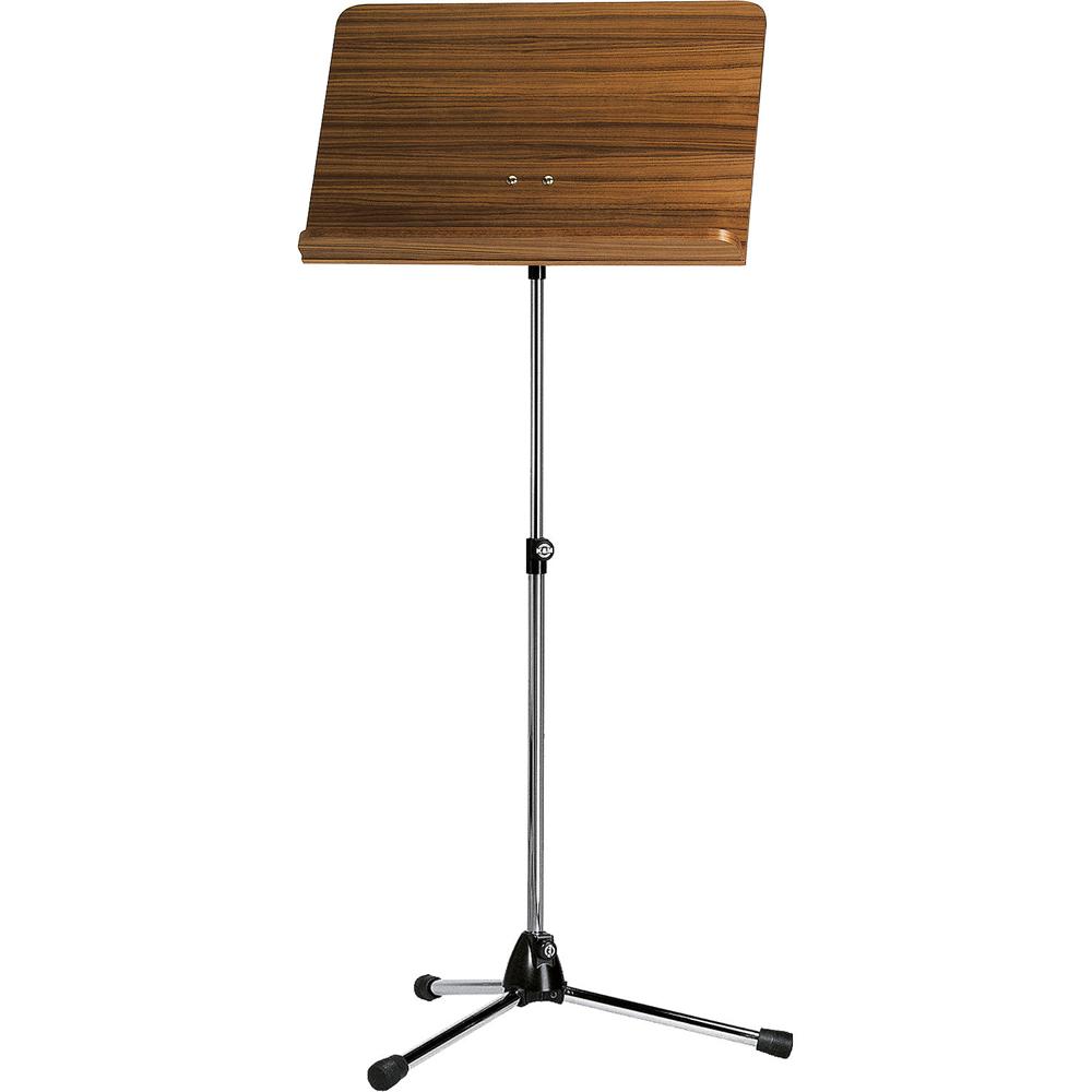 Soporte de Música K&M para Orquesta (Soporte Cromado, Escritorio de Madera de Nogal) - Conector Pris 1469352-REG Soporte de Música K&M para Orquesta (Soporte Cromado, Escritorio de Madera de Nogal) - Conector Pris 1469352-REG