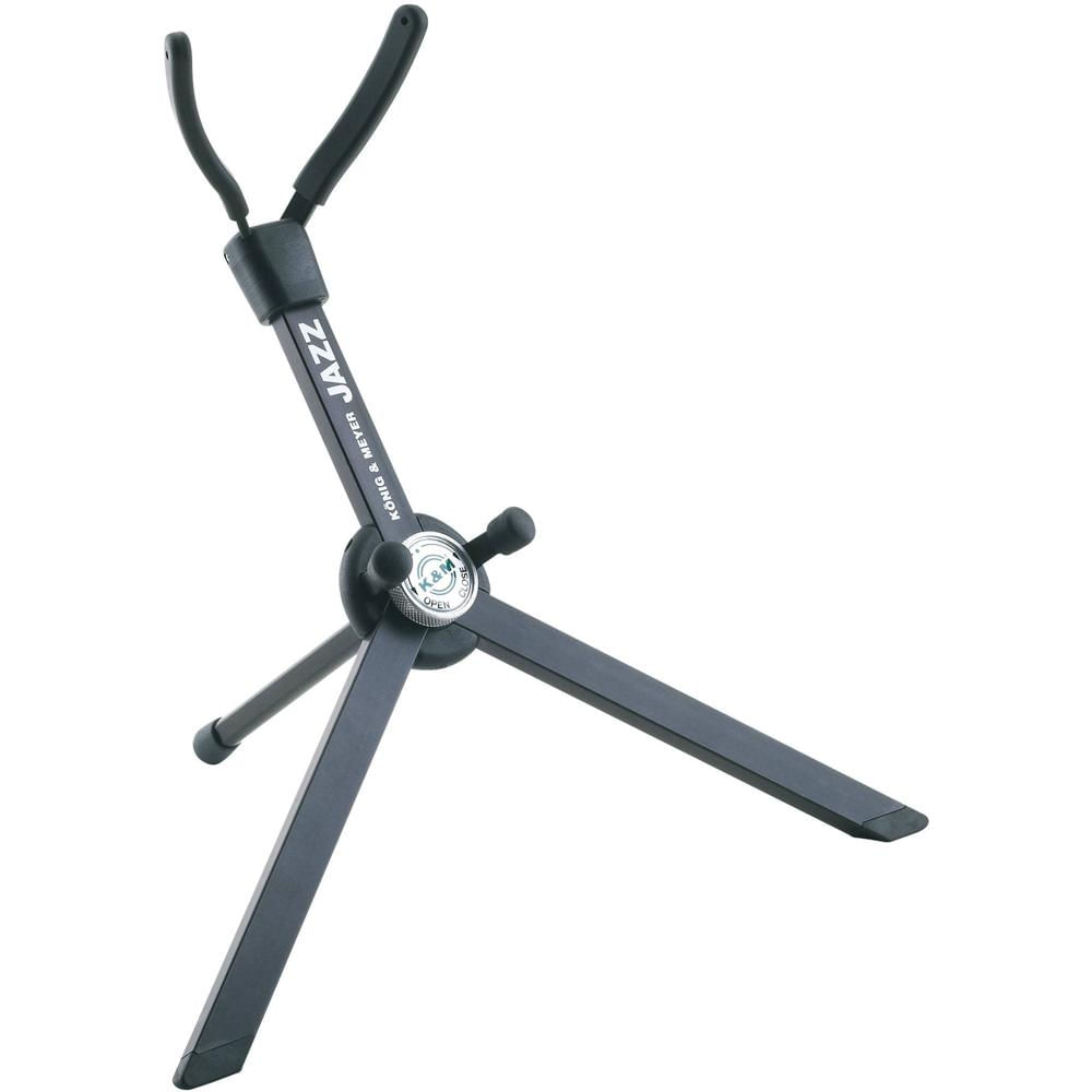 Soporte para Saxofón Jazz K&M 14330-000-55 (Negro) - Estable, Plegable, con Funda de Velour 728332-REG Soporte para Saxofón Jazz K&M 14330-000-55 (Negro) - Estable, Plegable, con Funda de Velour 728332-REG