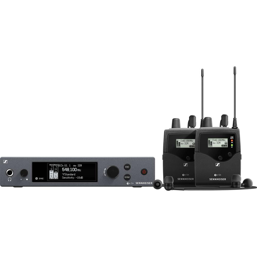 Sennheiser ew IEM G4-Twin Wireless Monitor System Kit (A: 516 to 558 MHz) 1385736-REG Sennheiser ew IEM G4-Twin Wireless Monitor System Kit (A: 516 to 558 MHz) 1385736-REG