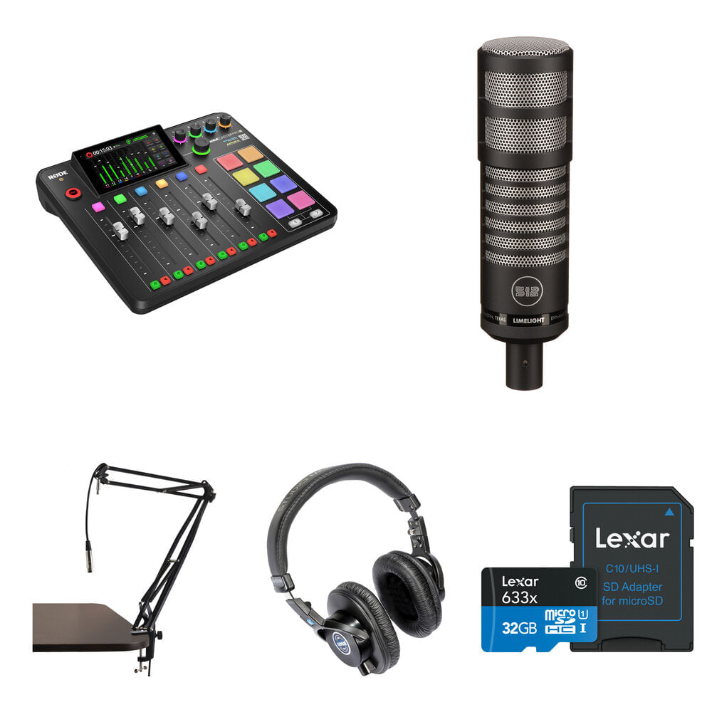 RODE RODECaster Pro II Kit de Valor para Podcasting con Micrófono, Brazo de Soporte, Auriculares y M 1720383-REG RODE RODECaster Pro II Kit de Valor para Podcasting con Micrófono, Brazo de Soporte, Auriculares y M 1720383-REG