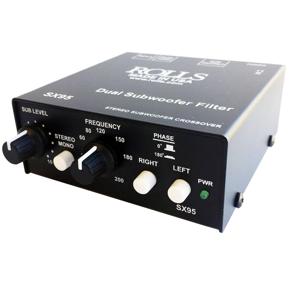 Rolls SX95 Subwoofer Estéreo Crossover/Filter - Operación Mono o Estéreo, Entradas y Salidas RCA Est 1446472-REG Rolls SX95 Subwoofer Estéreo Crossover/Filter - Operación Mono o Estéreo, Entradas y Salidas RCA Est 1446472-REG