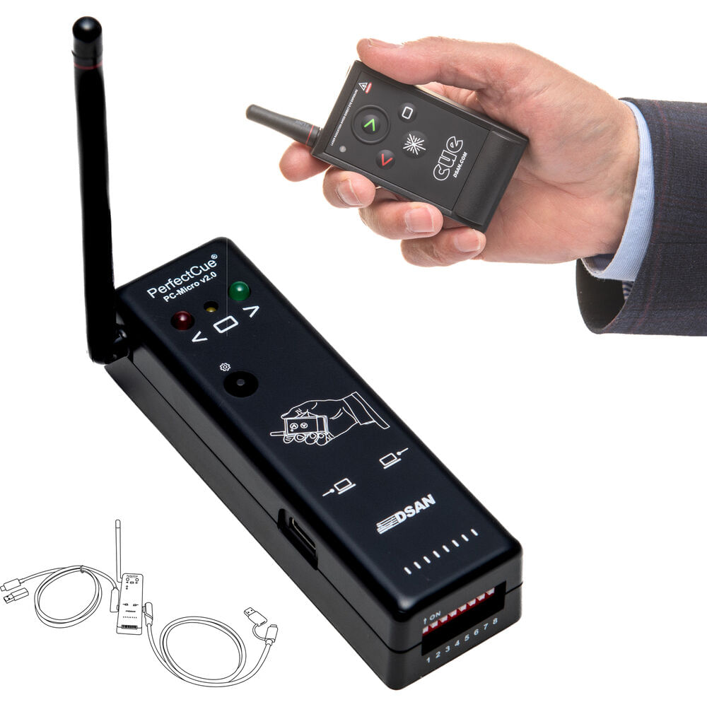 Sistema de Señalización Ultracompacto Dsan PerfectCue con Transmisor PC-AS4 - Control Remoto RF, 300 1531514-REG Sistema de Señalización Ultracompacto Dsan PerfectCue con Transmisor PC-AS4 - Control Remoto RF, 300 1531514-REG