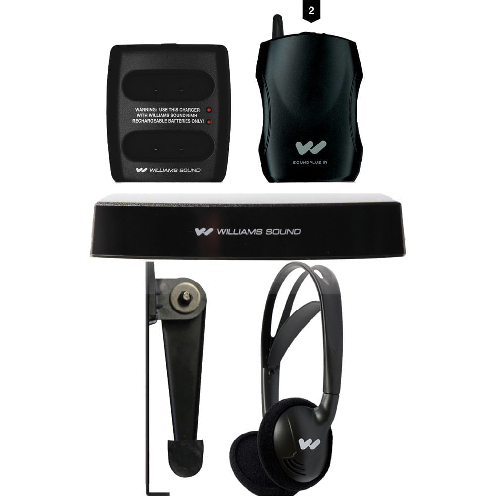 Sistema Infrarrojo de Pequeña Área Williams Sound IR SY2 - Kit Completo con Transmisor, Receptores y 1389785-REG Sistema Infrarrojo de Pequeña Área Williams Sound IR SY2 - Kit Completo con Transmisor, Receptores y 1389785-REG