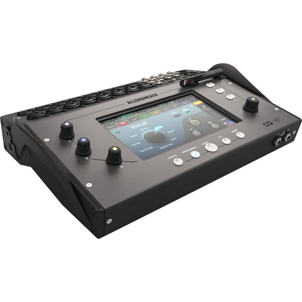 Mezclador Digital Compacto Allen & Heath CQ-18T de 18 Canales con Pantalla Táctil y Conectividad USB 1782750-REG Mezclador Digital Compacto Allen & Heath CQ-18T de 18 Canales con Pantalla Táctil y Conectividad USB 1782750-REG