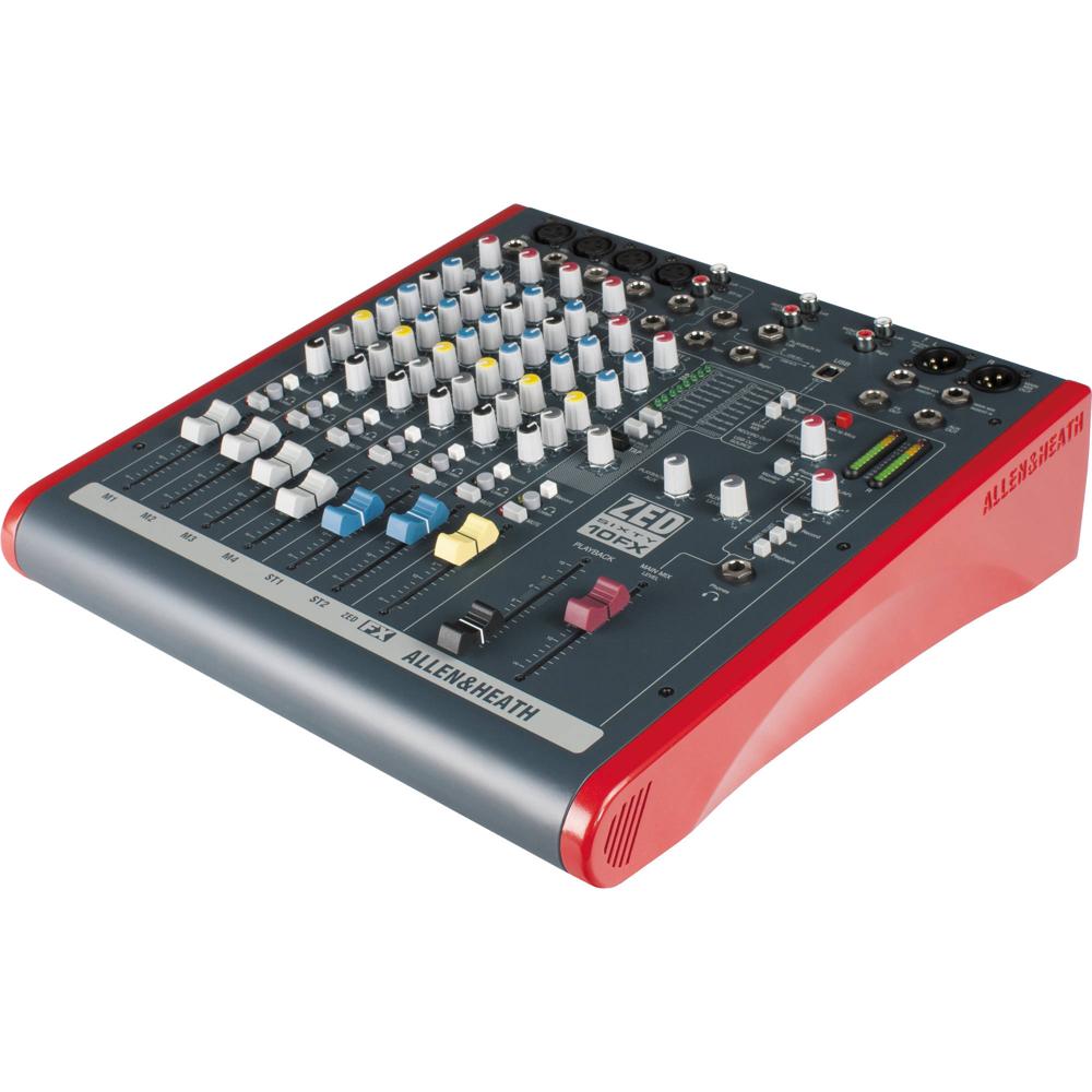 Mezclador Allen & Heath ZED60-10FX - 6 Canales con Efectos Digitales y Conectividad USB 876595-REG Mezclador Allen & Heath ZED60-10FX - 6 Canales con Efectos Digitales y Conectividad USB 876595-REG