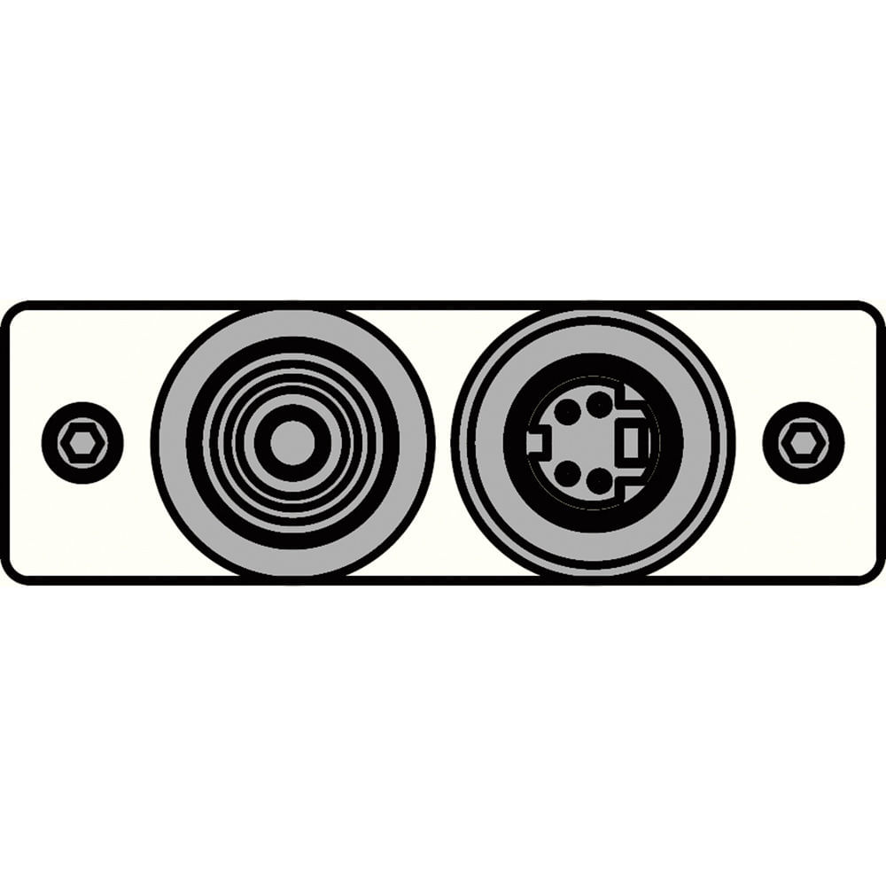 Placa de Inserción FSR IPS-V921S-WHT RCA (YEL) a BNC-S-Video y S-Video Femenina (Blanca) 663368-REG Placa de Inserción FSR IPS-V921S-WHT RCA (YEL) a BNC-S-Video y S-Video Femenina (Blanca) 663368-REG